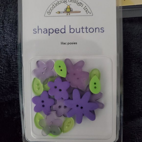 Forget-Me-Not Flowered Buttons - Set of 3 - NEW - Picture 4 of 5